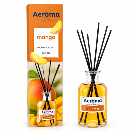 Odorizant Camera cu Betisoare Parfumate Aeroma Mango 125 ml