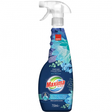 Rufe - Balsam / Parfum pentru Rufe uscate si materiale textile, Sano Blue Blossom 750 ml, cu pulverizator