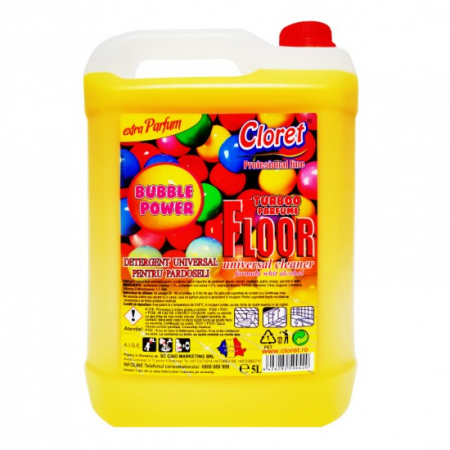 Detergenti - Cloret Detergent pardoseli Bubble Gum 5 L