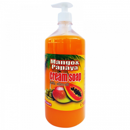 Sapun - Cloret Sapun lichid cu extra glicerina, Mango si Papaya, 1 L cu pompita