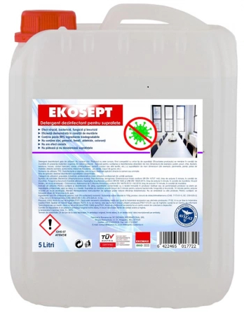 Dezinfectanti - EkoSept Solutie dezinfectanta si antibacteriana pentru multisuprafete 5 L