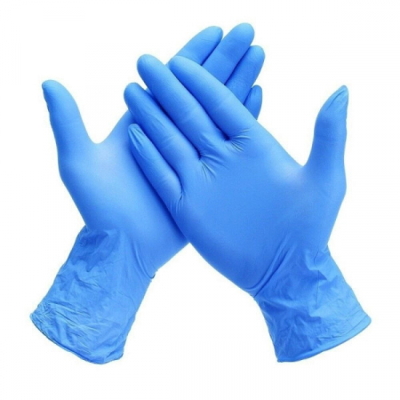 Accesorii protectie - Manusi Nitril Nepudrate Albastre, 100 buc/cutie - Masuri S /  M / L / XL - unica folosinta, examinare si protectie