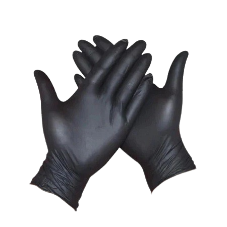 Accesorii protectie - Manusi Nitril Nepudrate Negre, 100 buc/cutie - Masuri S /  M / L / XL - unica folosinta, examinare si protectie