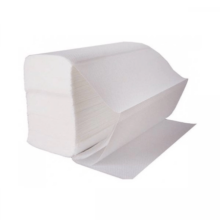 Prosoape hartie pliate - Prosoape Pliate in Z - V Fold, Pentru Dispenser, 150 foi/pachet, 2 Straturi, Albe, 100% Celuloza, 23 x 25 cm