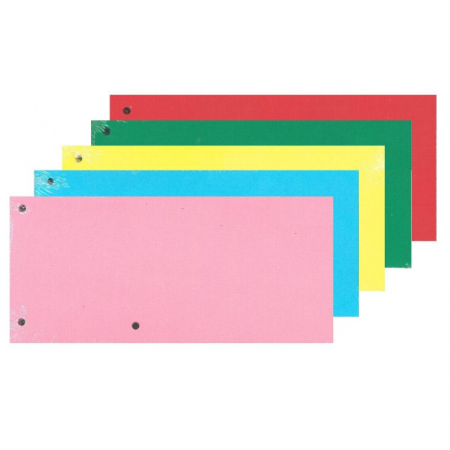Birotica si papetarie - Separator carton, A7, 100 bucati/set, diferite culori