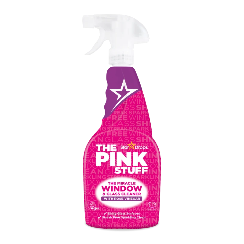 Geam - THE PINK STUFF Detergent pentru Geamuri si Oglinzi cu Otet de Trandafir, 750 ml