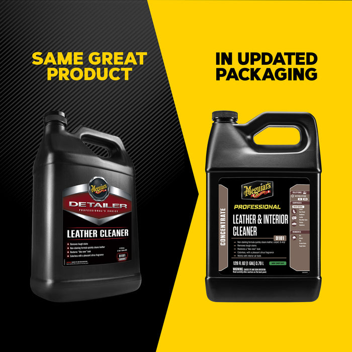 Meguiar’s D181 Detailer Leather Cleaner – Cleaner Profesional pentru Piele Auto (1 Gallon / 3.78 L) [3]