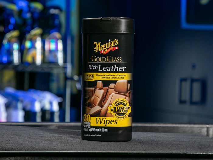 Meguiar’s Gold Class™ Rich Leather Wipes – Șervețele pentru Curățare și Îngrijire Piele (G10900, 25 buc.) [8]