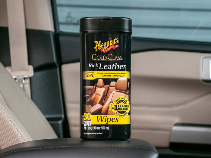 Meguiar’s Gold Class™ Rich Leather Wipes – Șervețele pentru Curățare și Îngrijire Piele (G10900, 25 buc.) [7]