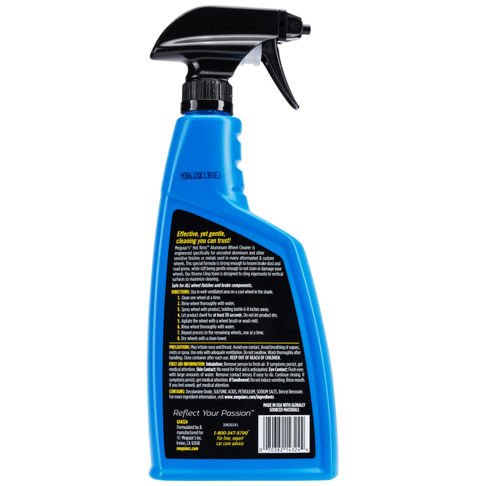 Meguiar’s Hot Rims™ Aluminum Wheel Cleaner – Curățitor pentru Jante din Aluminiu (G14324, 710 ml / 24 oz) [2]