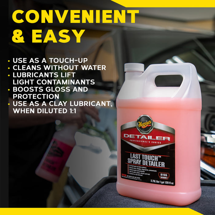 Meguiar’s Last Touch Spray Detailer – Quick Detailer Profesional (D15501, 3.78 L / 1 Gallon) [10]