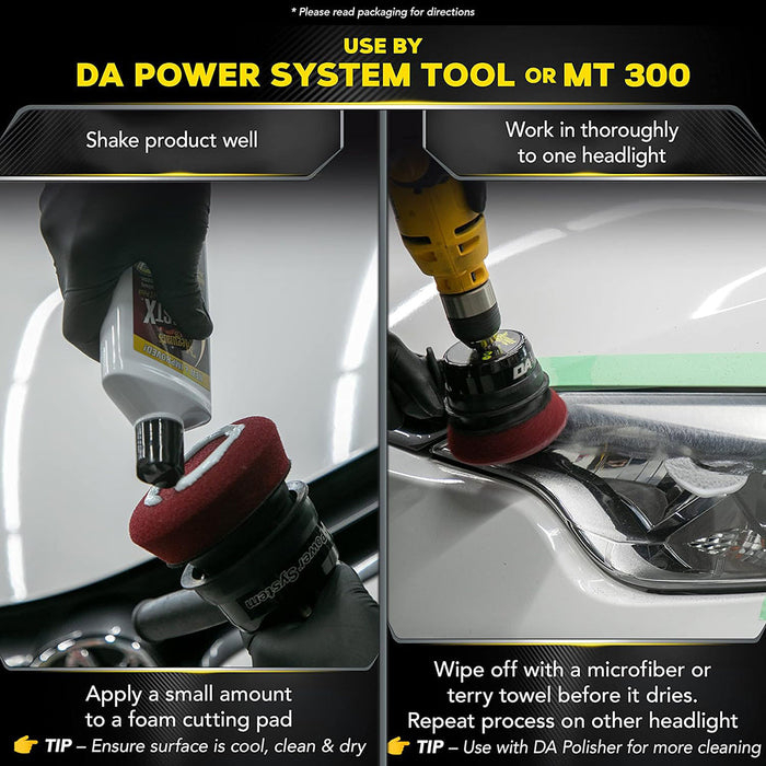 Meguiar’s PlastX™ Clear Plastic Cleaner & Polish – Curățitor și Polish pentru Plastic Transparent (G12310, 296 ml / 10 oz) [6]