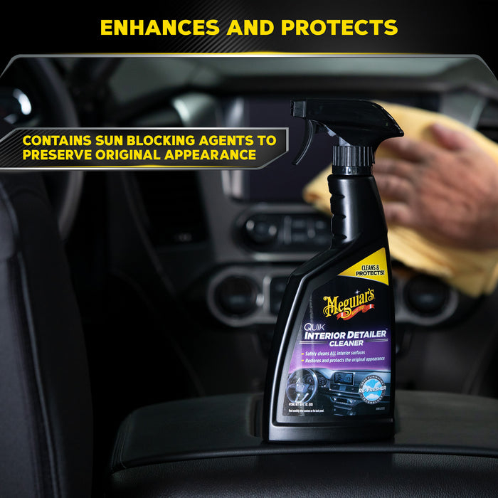 Meguiar’s Quik Interior Detailer™ – Curățitor Rapid pentru Interior Auto (G13616, 473 ml / 16 oz) [8]