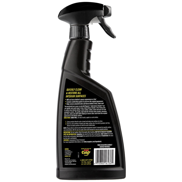 Meguiar’s Quik Interior Detailer™ – Curățitor Rapid pentru Interior Auto (G13616, 473 ml / 16 oz) [2]