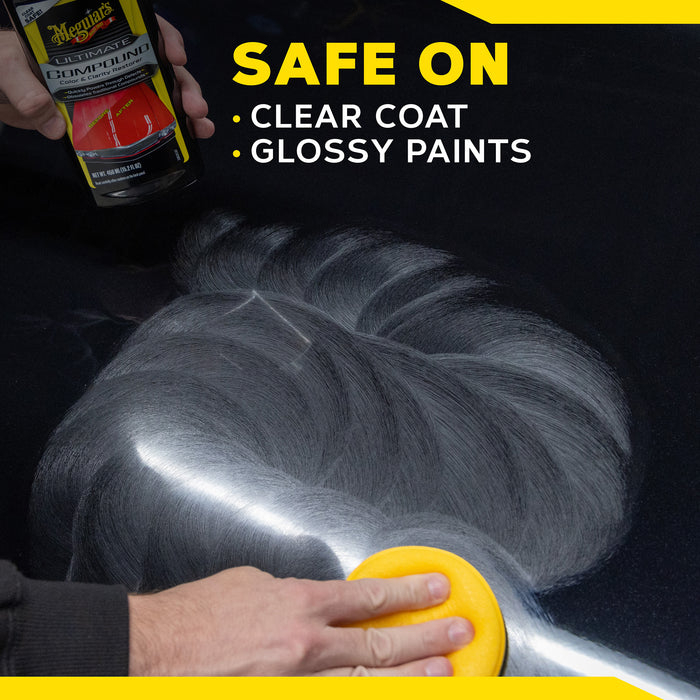 Meguiar’s Ultimate Compound – Pastă de Corecție pentru Vopsea Auto (G17216, 450 ml / 15.2 oz) [10]
