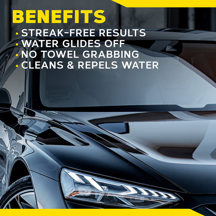Meguiar’s Ultimate Glass Cleaner & Water Repellent – Soluție Curățare Geamuri cu Efect Hidrofob (473 ml / 16 oz) [4]