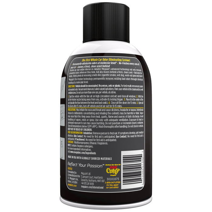 Meguiar’s Whole Car Air Re-Fresher Odor Eliminator – Black Chrome Scent (59 ml / 2 oz) [2]