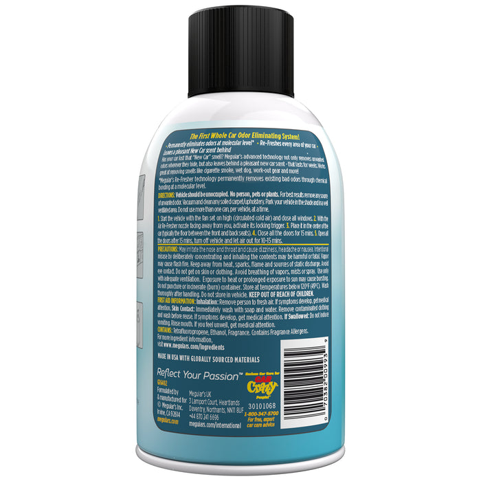 Meguiar’s Whole Car Air Re-Fresher Odor Eliminator Mist – New Car Scent (G16402, 2 oz / 59 ml) [2]