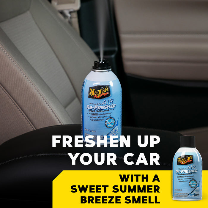 Meguiar’s Whole Car Air Re-Fresher Odor Eliminator Mist – Sweet Summer Breeze (G16602, 2 oz / 59 ml) [3]