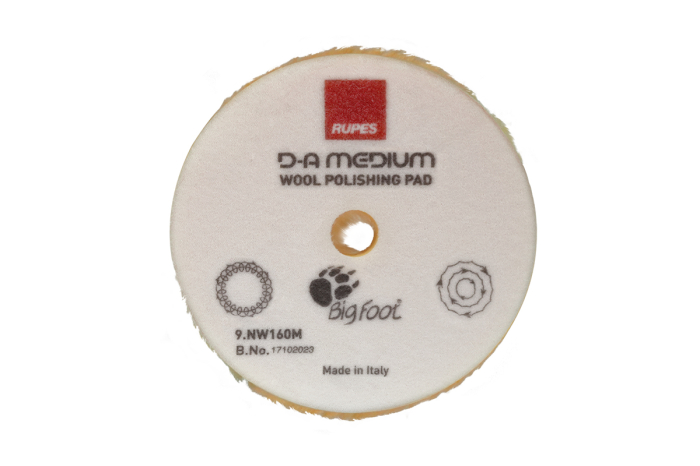 RUPES D-A MEDIUM WOOL PAD – Pad de lână mediu pentru corecție și finisare cu Dual Action [4]