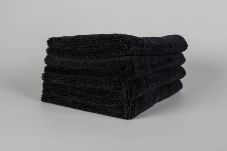 MicroFibres - Black Microfiber Cloth 400GSM