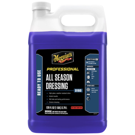 Spălătorie auto & Formate industriale - Meguiar’s All Season Dressing – Dressing pentru Anvelope și Plastic Exterior (D16001, 3.78 L / 1 Gallon)
