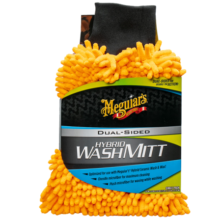 Pad-uri & Aplicatoare - Meguiar’s Hybrid Wash Mitt X210200 – Mănușă Microfibră Premium pentru Spălare Auto