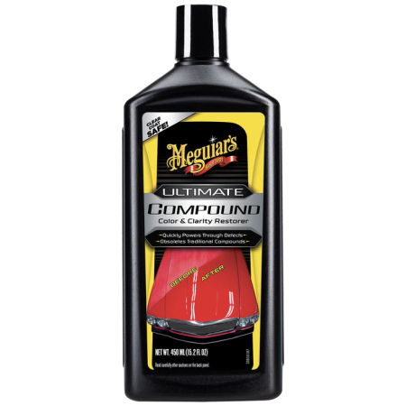 Polish & Glaze - Meguiar’s Ultimate Compound – Pastă de Corecție pentru Vopsea Auto (G17216, 450 ml / 15.2 oz)