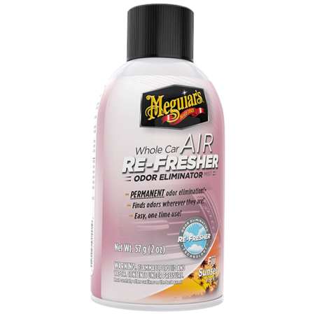 Odorizante auto - Meguiar’s Whole Car Air Re-Fresher Odor Eliminator – Fiji Sunset Scent (59 ml / 2 oz)