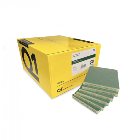 Refinish - Q1® Bureți de Șlefuire Față-Dubla – Granulație SUPERFINE 600/800/1000