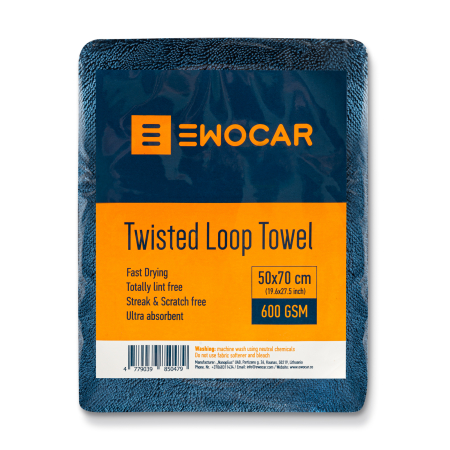 Drying Towels - Twisted Loop Car Drying Towel 600 GSM