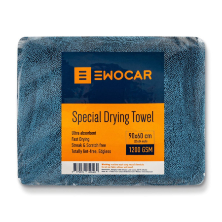 Drying Towels - Twisted Loop Dark Blue Car Drying Towel – 1200 GSM