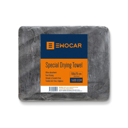 Drying Towels - Twisted Loop Dark Grey Car Drying Towel – 1600 GSM
