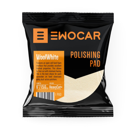 Wax & Protect - WoolWhite Aggressive Wool Pad 125mm