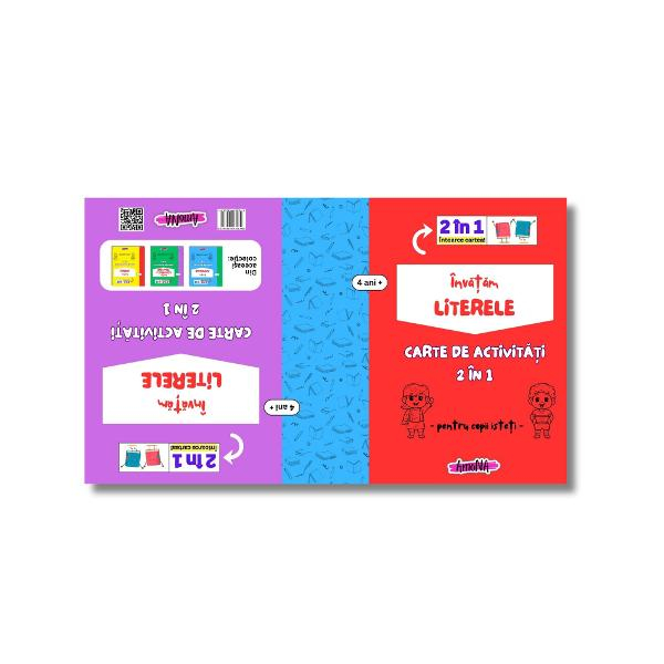 Carte de activități 2 în 1 - Învățăm Literele, 4+ ani - Amona [2]