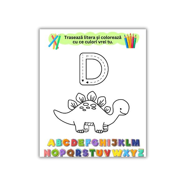 Carte de activități 2 în 1 - Învățăm Literele, 4+ ani - Amona [3]
