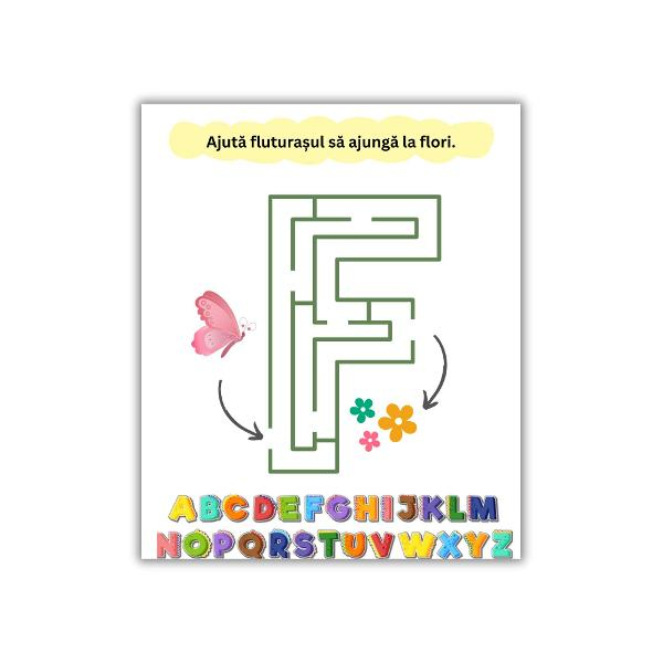 Carte de activități 2 în 1 - Învățăm Literele, 4+ ani - Amona [4]