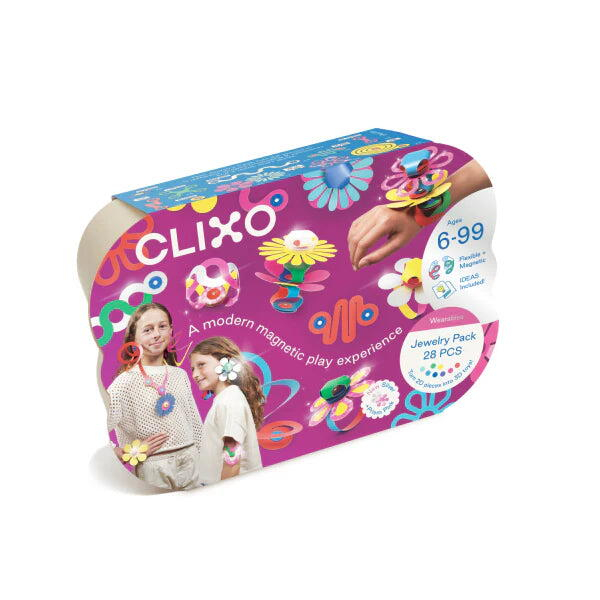 Clixo® joc magnetic de construit - Bijuterii colorate (28 piese) [6]
