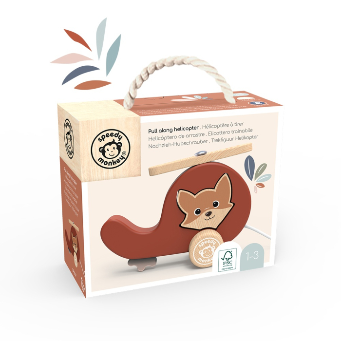 Elicopter de tras din lemn, Speedy Monkey [3]
