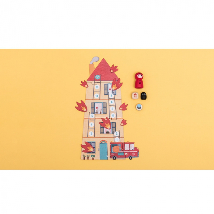 Joc de cooperare varianta de buzunar Pompierii salveaza pisica, Londji [2]