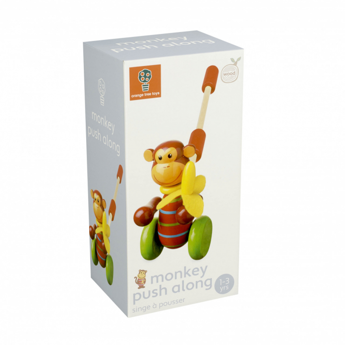 Jucarie de impins maimutica, Orange Tree Toys [4]