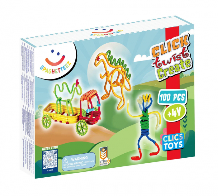 Set de construit cu magnet Spaghetteez 100 piese [1]