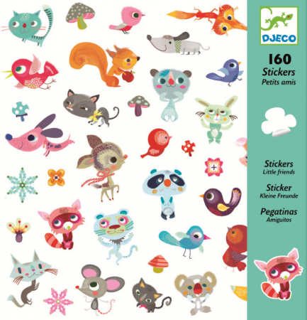 Jocuri creative - Abtibilduri Animalute, Djeco