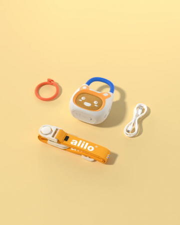 Jocuri și Jucării pentru călătorii - boxa-portabila-pentru-copii-alilo-pocket-bunny