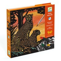 Ceva de colorat - Atelier creativ cu creioane acuarela Lumina din fundal, Djeco