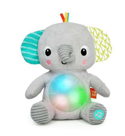 Jocuri și Jucării pentru călătorii - Bright Starts - Jucarie interactiva Hug a Bye Baby Elephant