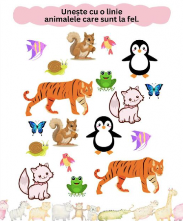 Carte de activități 2 In 1 - Învățăm Animalele, 3+ [3]