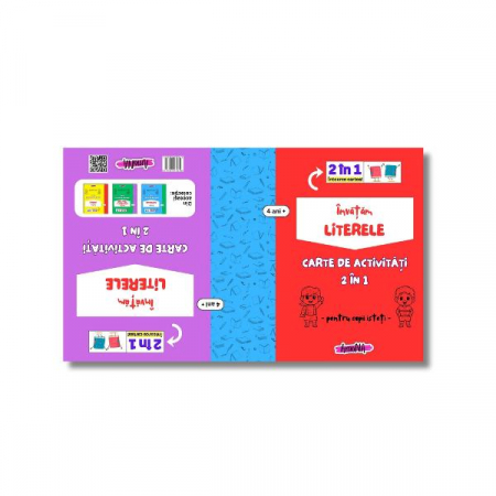 Carte de activități 2 în 1 - Învățăm Literele, 4+ ani - Amona [1]