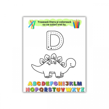 Carte de activități 2 în 1 - Învățăm Literele, 4+ ani - Amona [2]