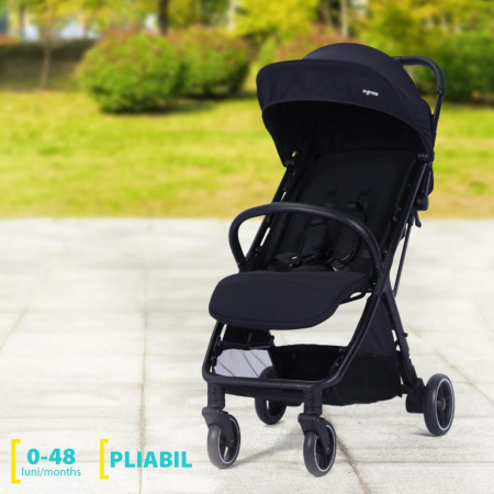 cărucioare de călătorie - Carucior sport U-Grow autofold, 0-48 luni, negru